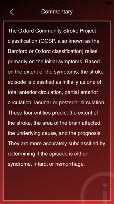 Oxford Community Stroke Proj স্ক্রিনশট