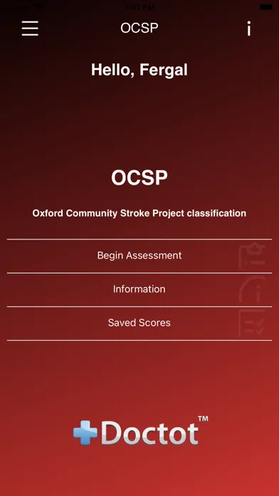 Screenshot di Oxford Community Stroke Proj