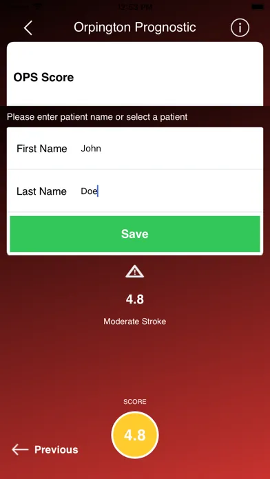 Orpington Prognostic Scale Ekran Görüntüleri