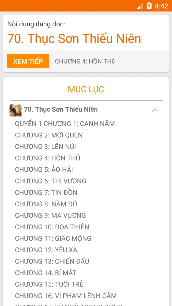 Tuyển tập 100 truyện kiếm hiệp应用截图