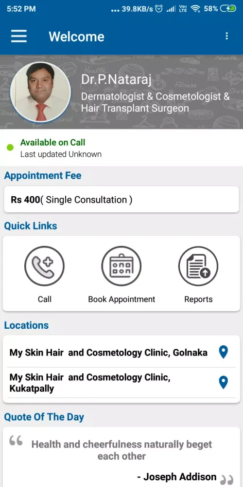 Screenshot di Dr P Nataraj