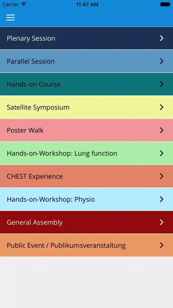 Capturas de pantalla de Joint CHEST-SGP Congress 2017