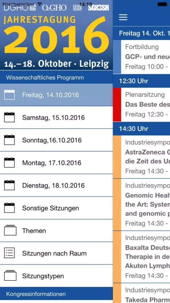 DGHO Kongress 2016 Screenshots