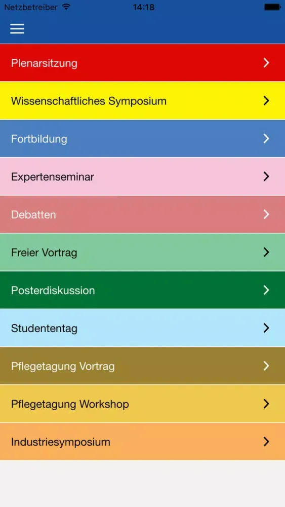 DGHO Kongress 2016 Screenshots