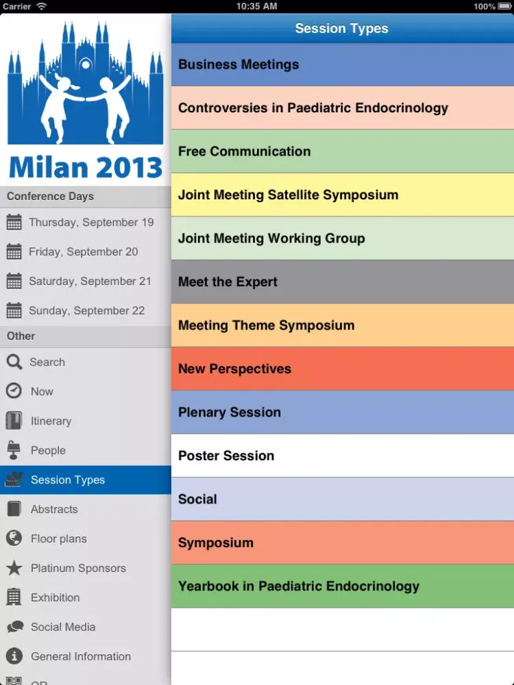 JointMeeting 2013 iPad  Screenshots