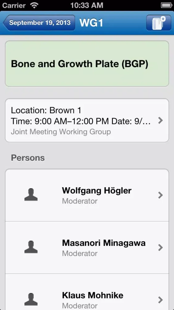 JointMeeting 2013 Screenshots