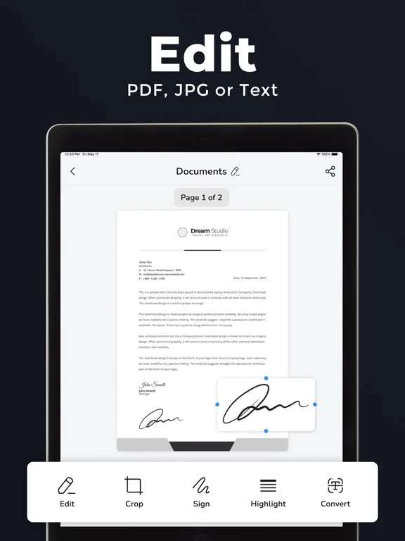 Скриншоты Document Scanner -Photo to PDF iPad 