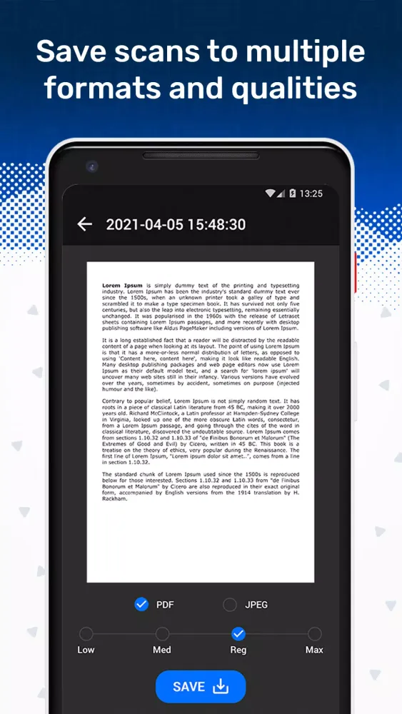 Capturas de pantalla de EasyScan: PDF & Doc Converter