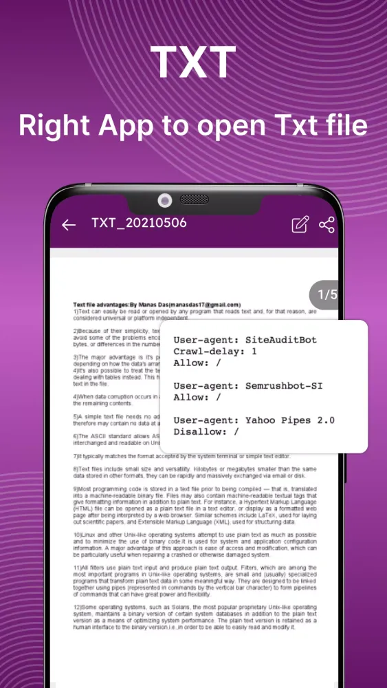 Docx Reader - PDF, Docx, XLSX スクリーンショット
