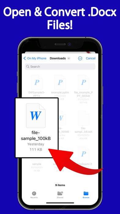 DOCX Reader To PDF Converter Screenshots