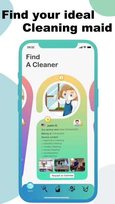 Ảnh chụp màn hình của Live Life - Cleaning Maid App