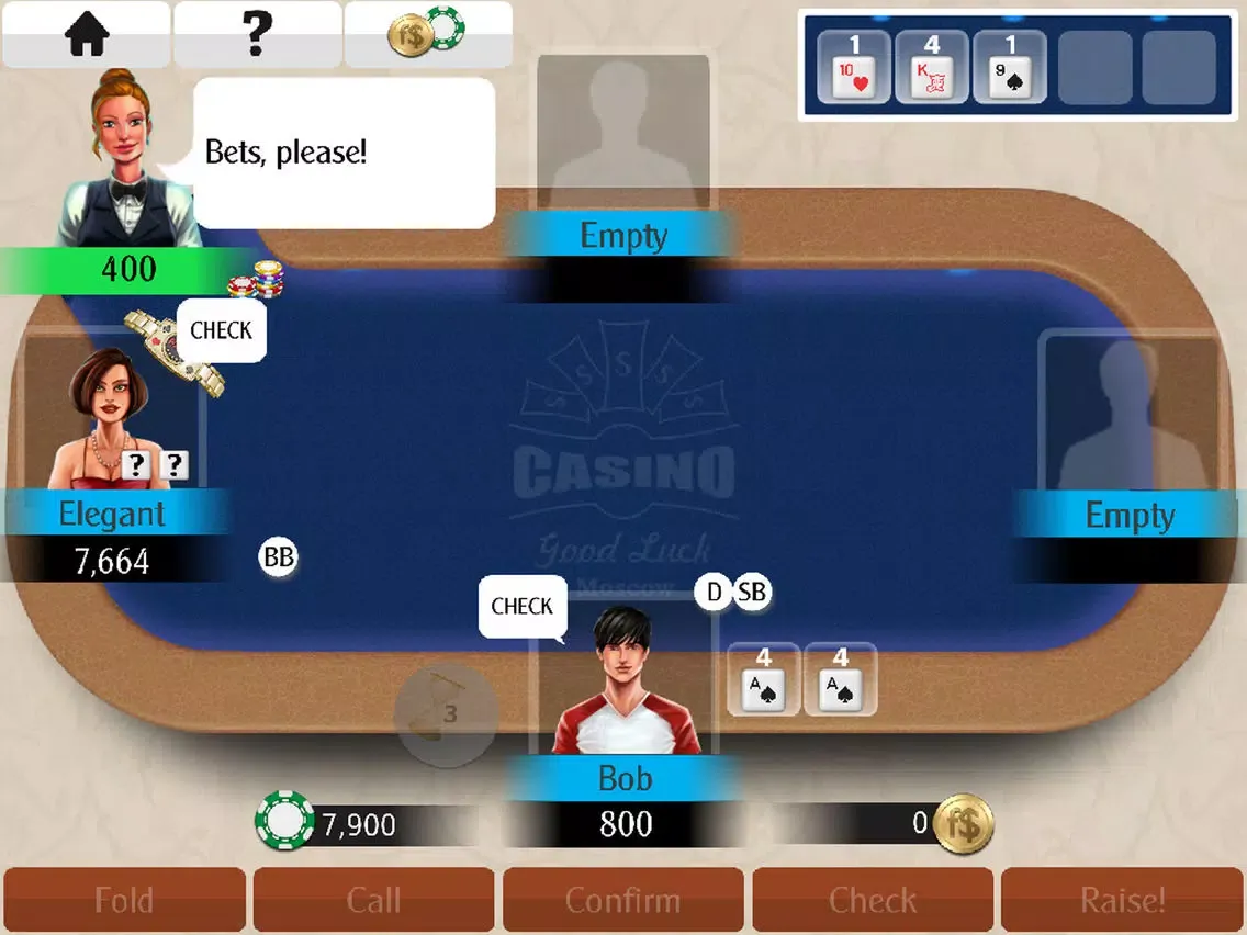 Black Tie Poker + iPad 應用截圖