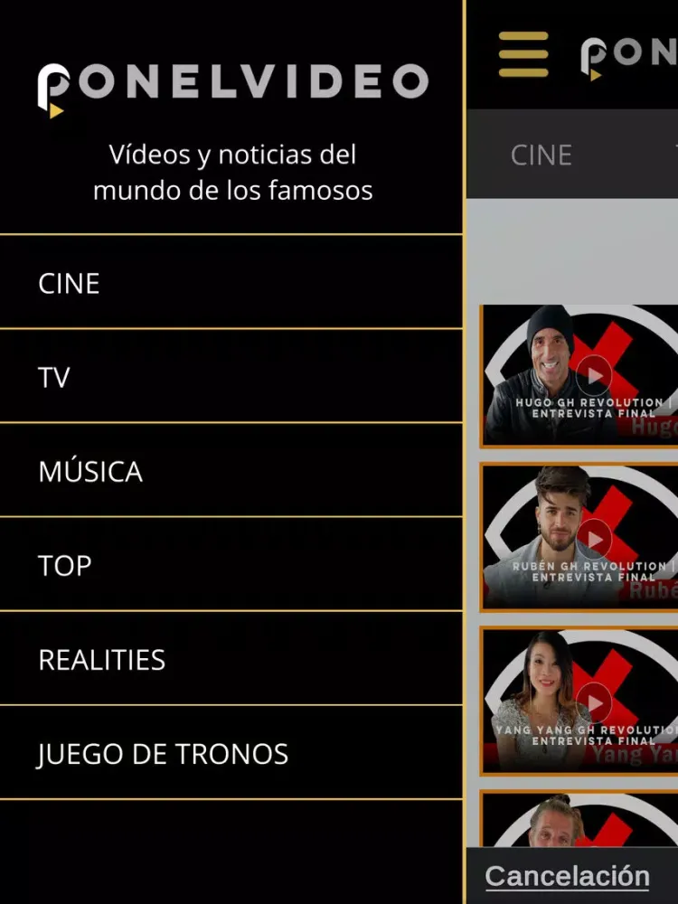 Tangkapan layar Pon El Vídeo iPad 