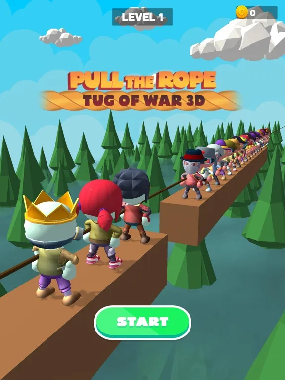 Tangkapan layar Pull the Rope: Tug of War 3D iPad 