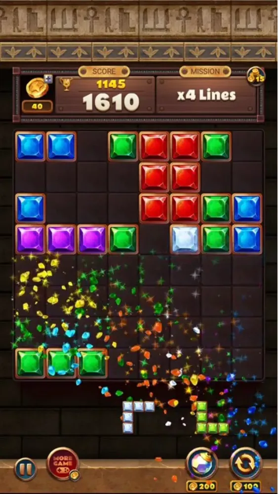 Capturas de tela do Jewels Block Puzzle Master