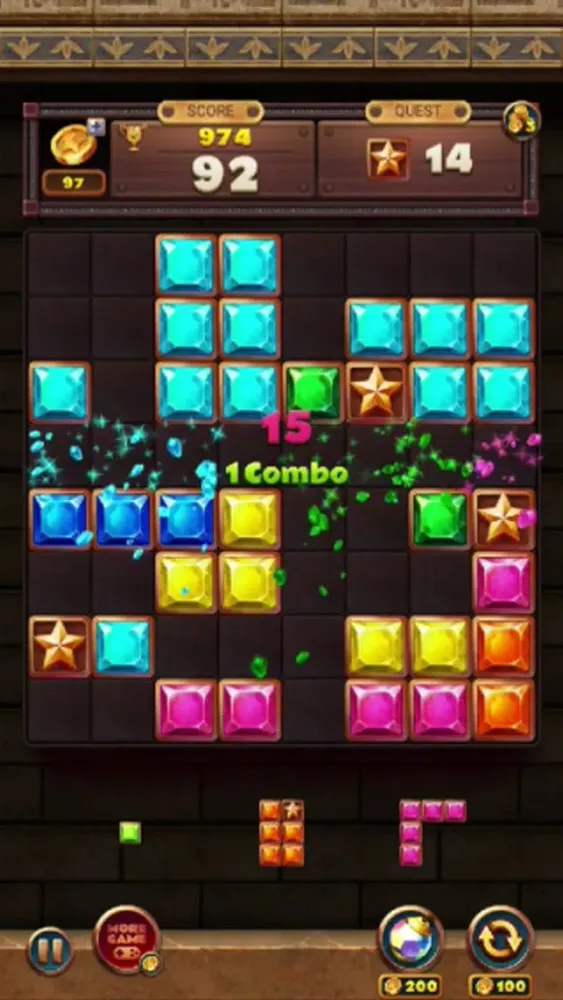 Capturas de tela do Jewels Block Puzzle Master