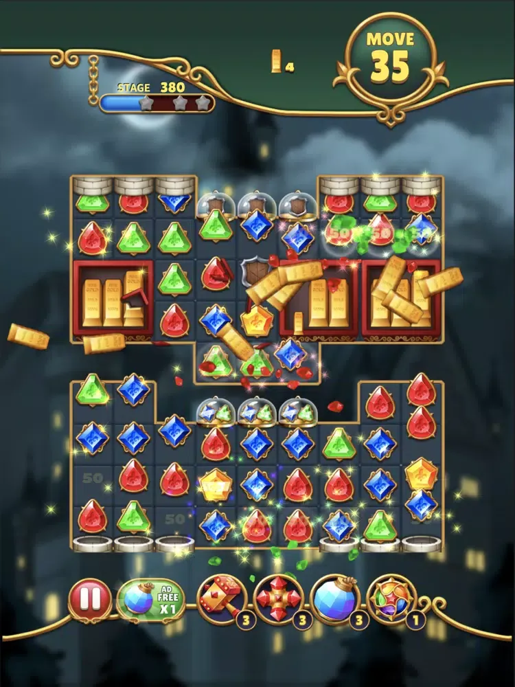 Ảnh chụp màn hình của Jewels Mystery iPad 