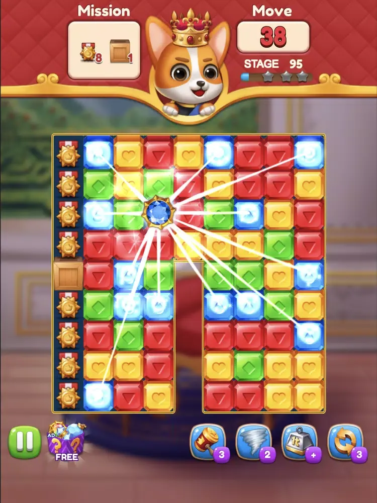 Screenshot di Jewels King : Castle Blast iPad 