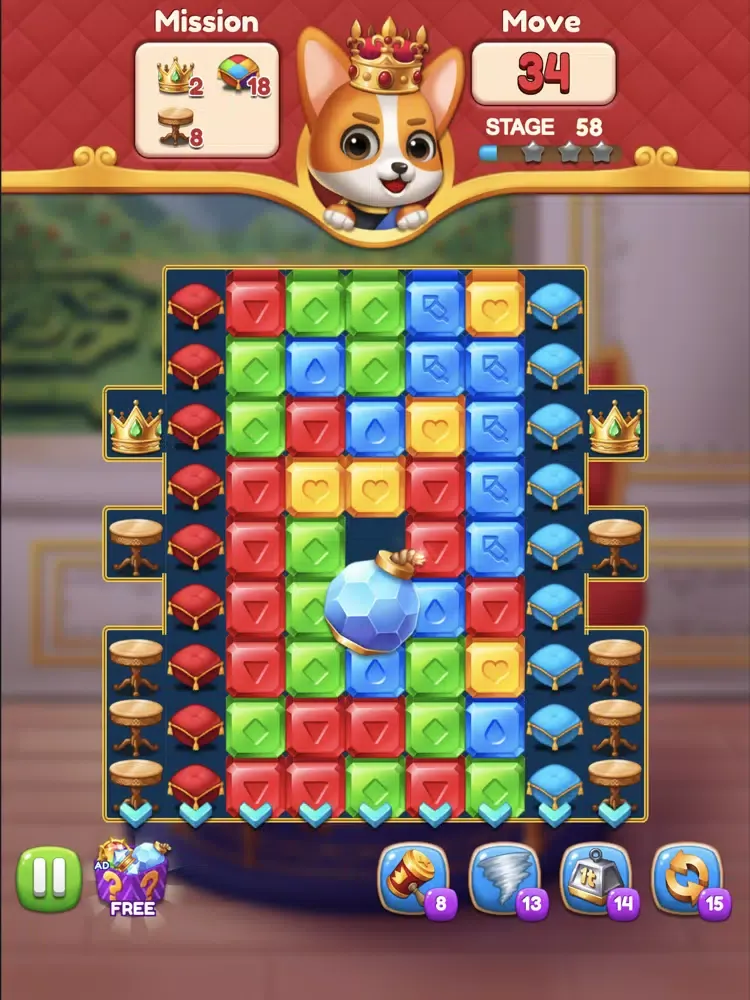 Screenshot di Jewels King : Castle Blast iPad 