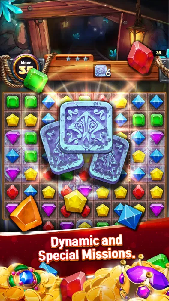 Ảnh chụp màn hình của Jewels Cave Quest Mania
