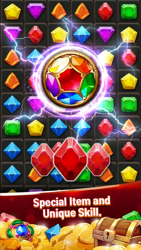 Ảnh chụp màn hình của Jewels Cave Quest Mania