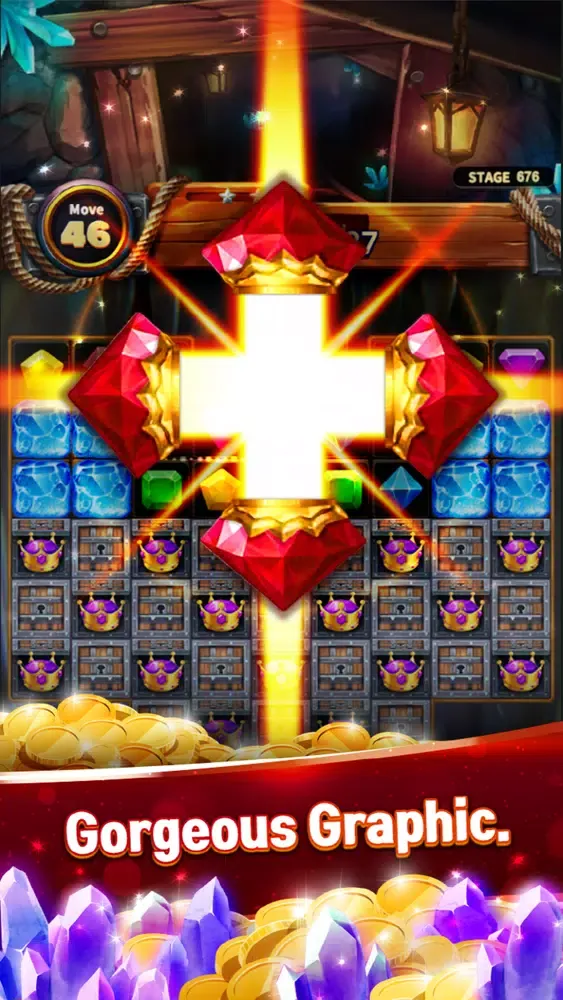 Ảnh chụp màn hình của Jewels Cave Quest Mania