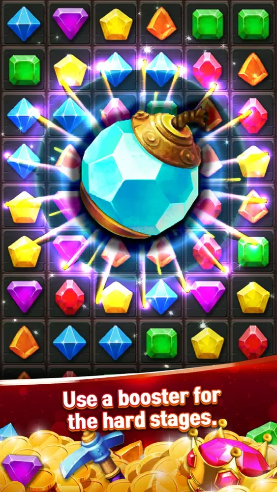 Ảnh chụp màn hình của Jewels Cave Quest Mania