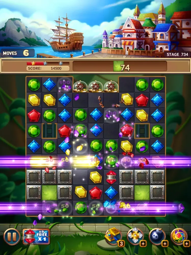 Jewels Fantasy Crush iPad  Screenshots