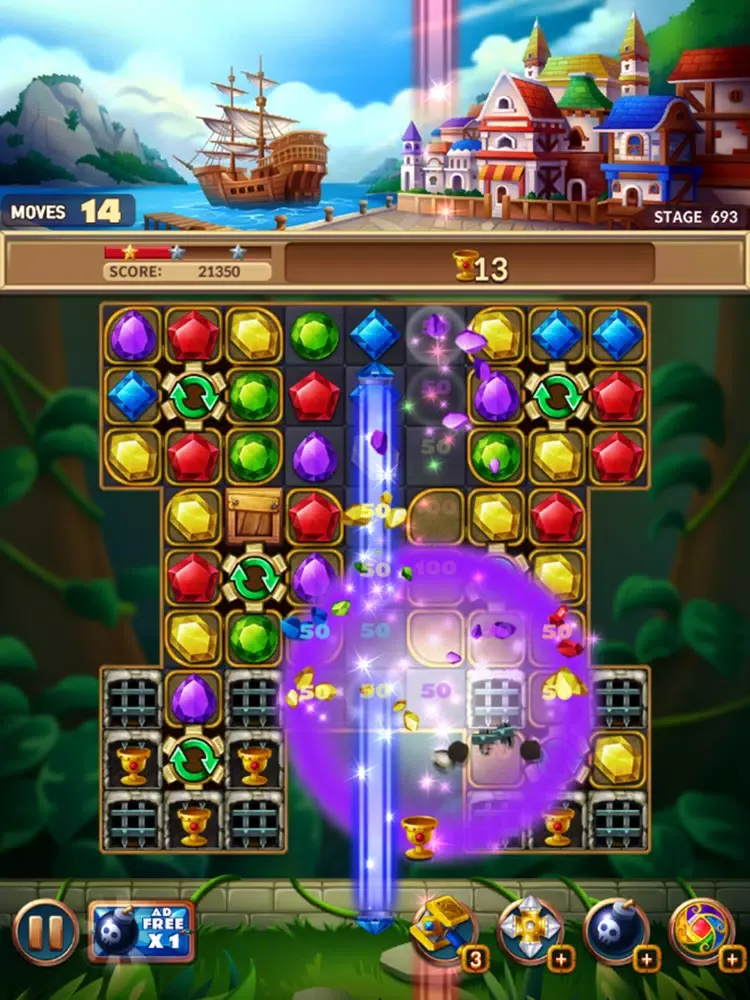 Jewels Fantasy Crush iPad  Screenshots
