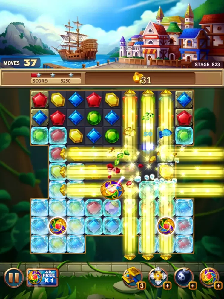 Jewels Fantasy Crush iPad  Screenshots