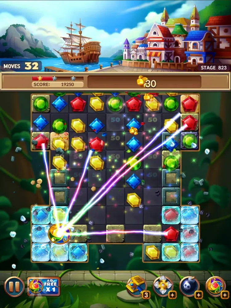 Jewels Fantasy Crush iPad  Screenshots