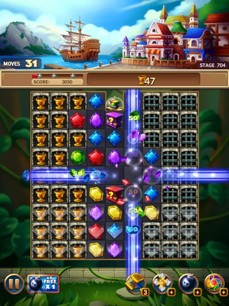 Jewels Fantasy Crush iPad  Screenshots