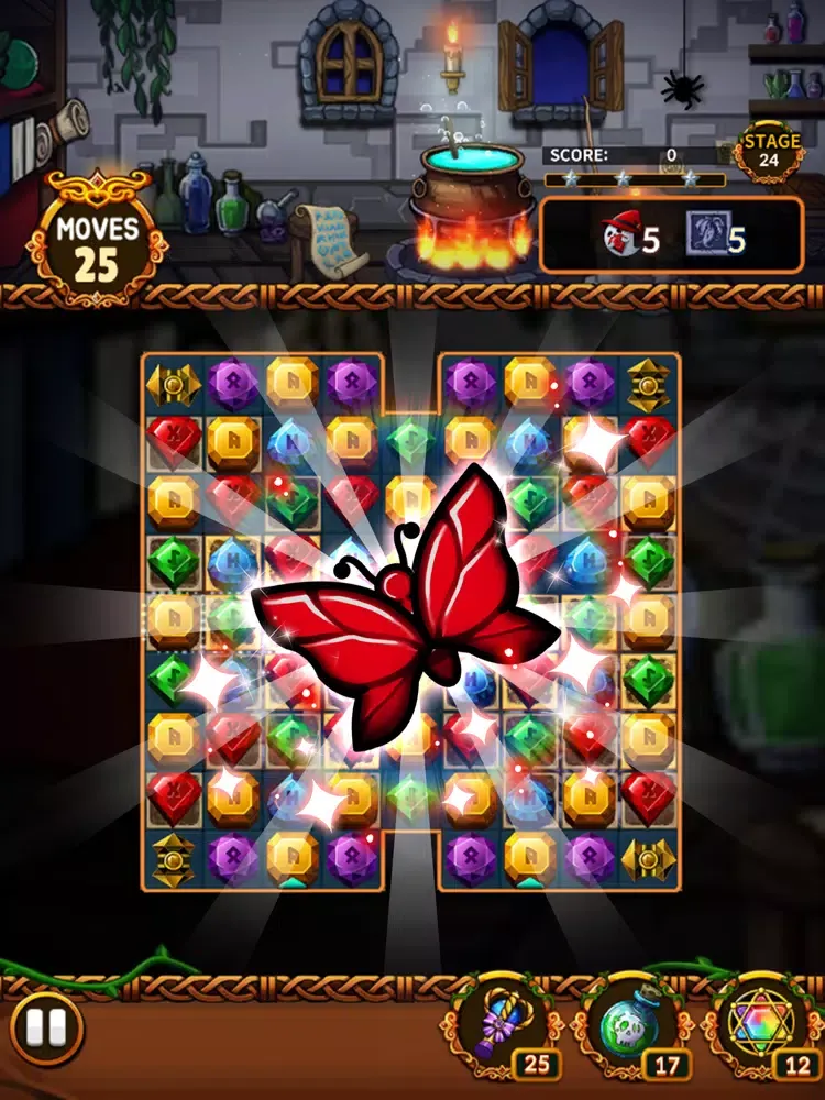 Capturas de tela do Jewels Witch Castle iPad 