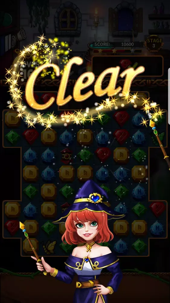 Capturas de tela do Jewels Witch Castle