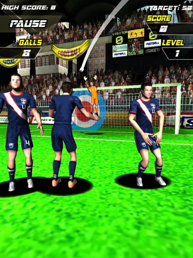 Strike Soccer Flick Free Kick iPad  스크린샷