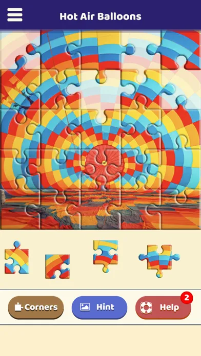 ภาพหน้าจอของ Hot Air Balloons Puzzle