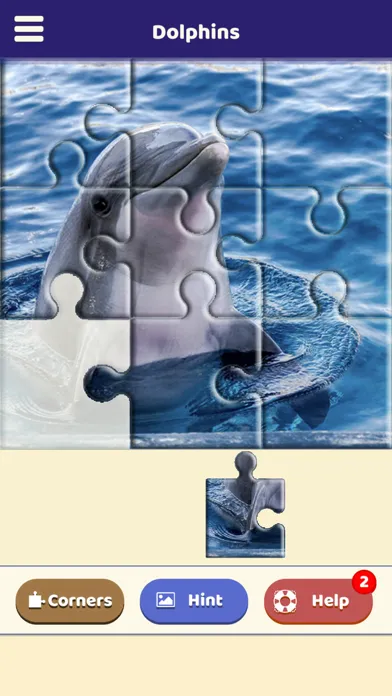 Dolphin Love Puzzle स्क्रीनशॉट