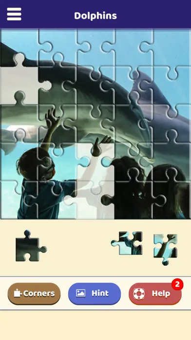 Dolphin Love Puzzle स्क्रीनशॉट