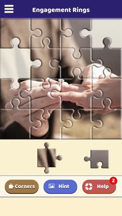ภาพหน้าจอของ Engagement Rings Puzzle