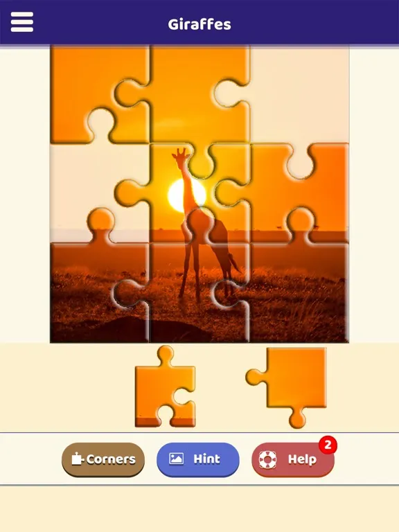 Captures d'écran de Giraffe Love Puzzle iPad 