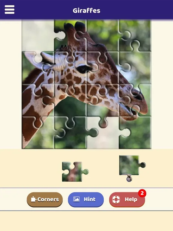 Captures d'écran de Giraffe Love Puzzle iPad 