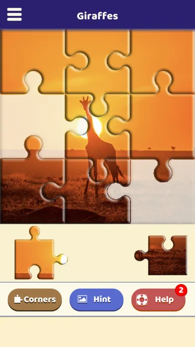 Captures d'écran de Giraffe Love Puzzle