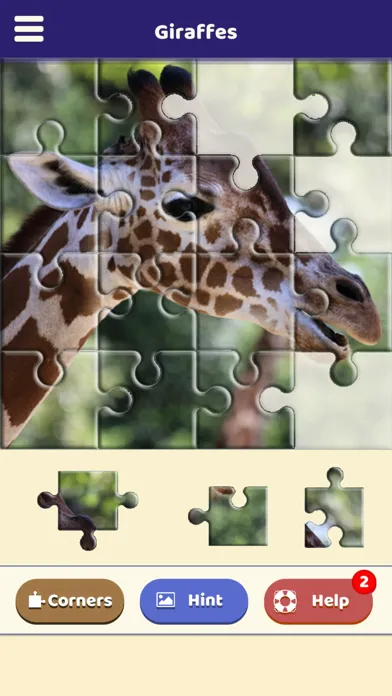 Captures d'écran de Giraffe Love Puzzle