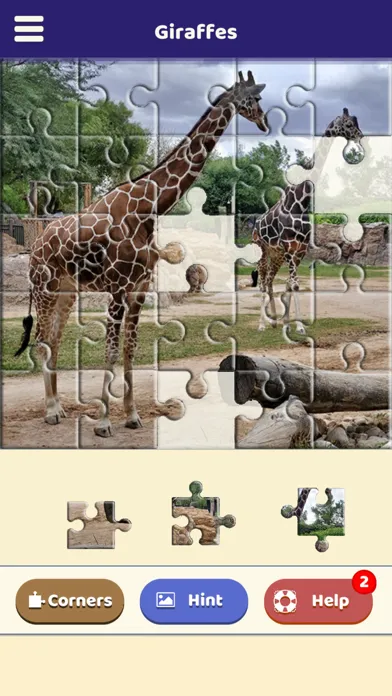 Captures d'écran de Giraffe Love Puzzle