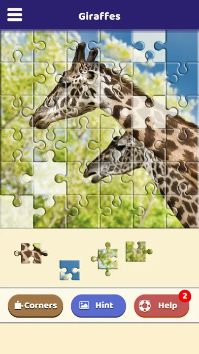 Captures d'écran de Giraffe Love Puzzle