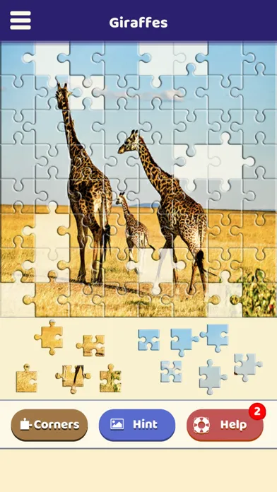Captures d'écran de Giraffe Love Puzzle