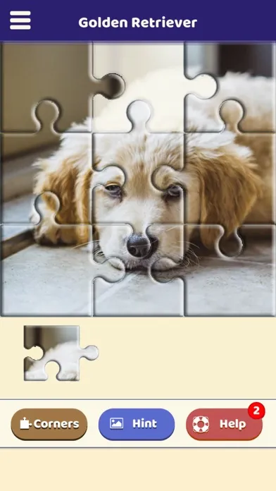 Golden Retriever Puzzle स्क्रीनशॉट