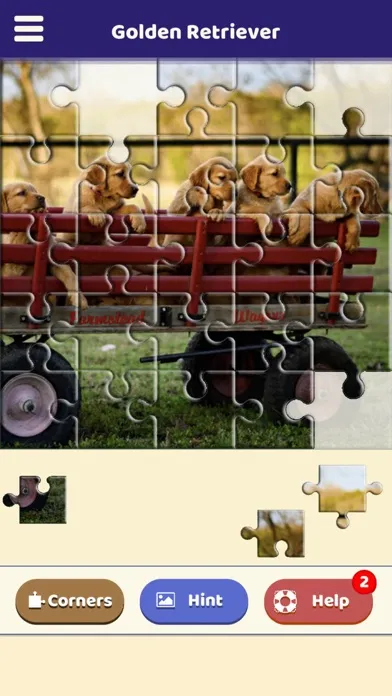 Golden Retriever Puzzle स्क्रीनशॉट