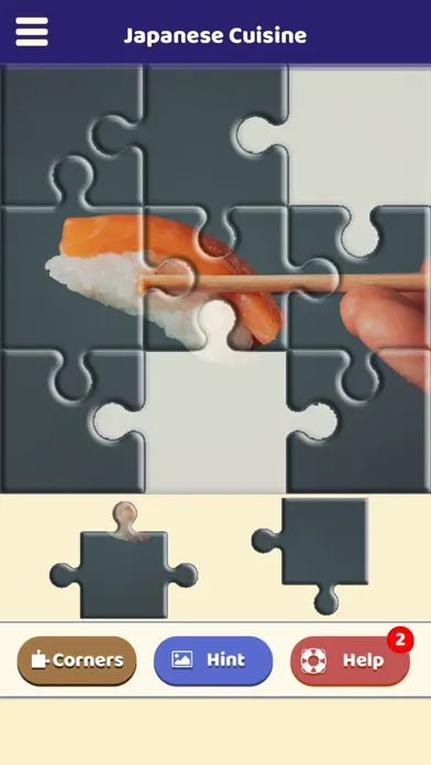 Japanese Cuisine Puzzle应用截图