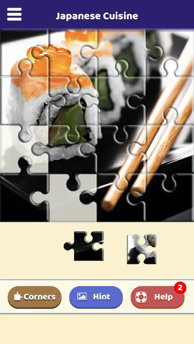 Japanese Cuisine Puzzle应用截图